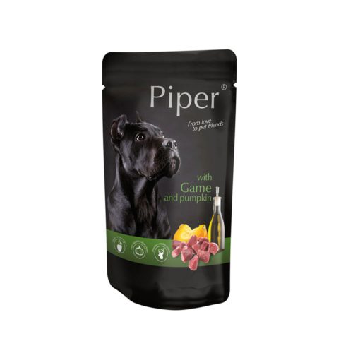 Piper Υγρή Τροφή Σκύλου Με Κυνήγι & Κολοκύθα 500gr