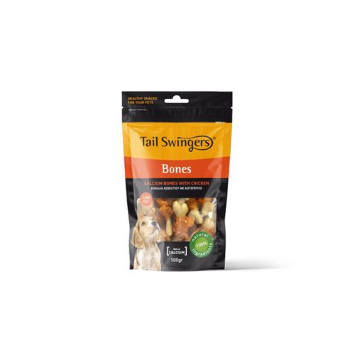 Pet Interest Tail Swingers Bones Λιχουδιές Με Ασβέστιο και Κοτόπουλο 100gr