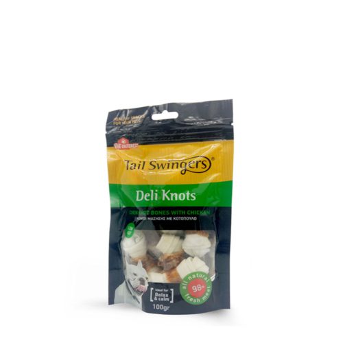 Tailswingers Deli Knots-Rawhide With Chicken 100gr