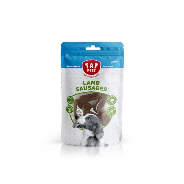 Taf Pets Fresh Treats Λιχουδιές Lamb Sausages Λουκάνικα με Αρνί 75gr