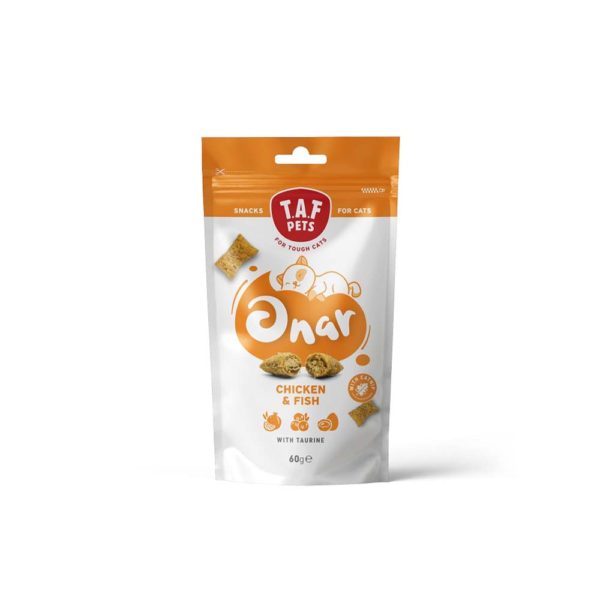 Taf Pets Onar Cat Λιχουδιές Γάτας Snack Chicken & Fish 60g