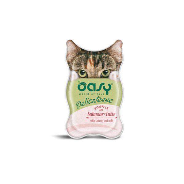 Oasy Delicatesse Souffle Adult Σολομός και Γάλα 85gr