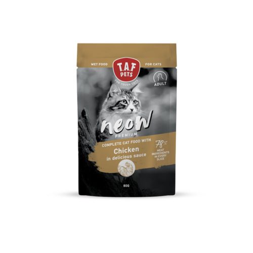 Υγρή Τροφή Γάτας Taf Neow Adult με Κοτόπουλο 80gr