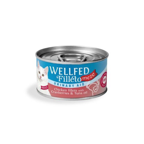 Wellfed Filleto Meze Urinary Υγρή Τροφή για Ενήλικες Γάτες σε Κονσέρβα με Κοτόπουλο 70gr