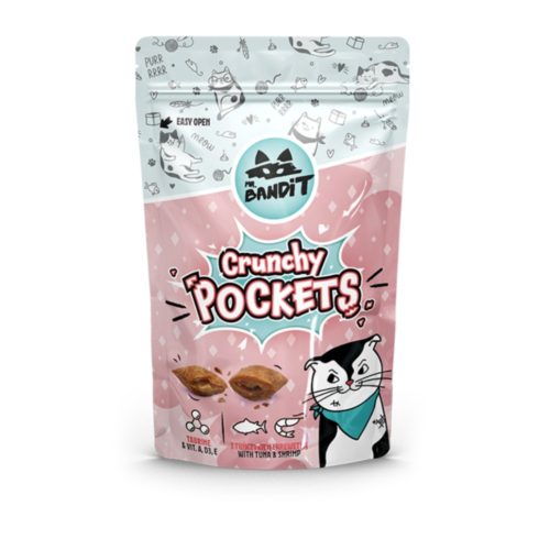 MR.BANDIT CAT Crunchy pockets Tuna & Shrimp Τόνος Γαρίδα 40 gr