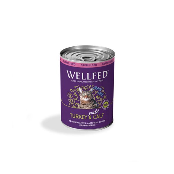 Wellfed Sterilised Turkey & Calf With Salmon Oil 400g