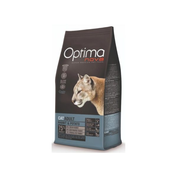 Optimanova Cat Grain Free Adult Rabbit & Potato 2kg