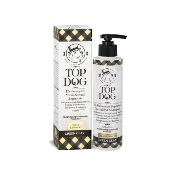 Top Dog Conditioner Σαμπουάν Σκύλου Green Clay 250ml