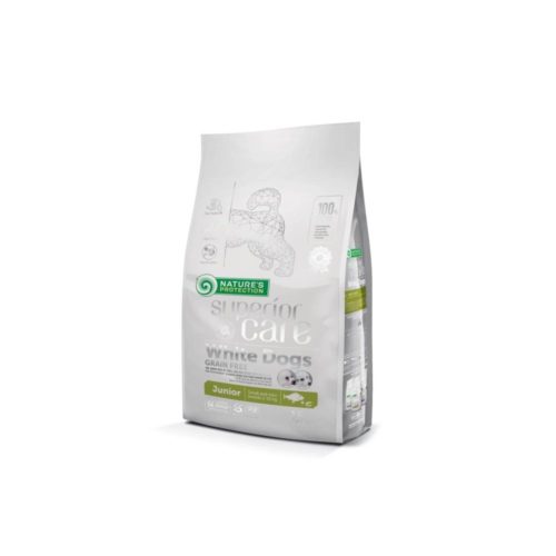 Nature’s Protection Superior Care White Dogs Junior Ψάρι 1,5kg