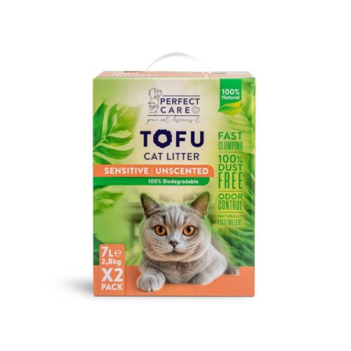 Άμμος Γάτας Perfect Care Cat Tofu Sensitive 14lt (2 x 7lt)