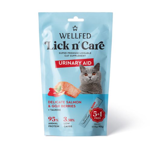 Λιχουδιά Γάτας Wellfed Lick N' Care Urinary Aid (6x15gr) 90gr