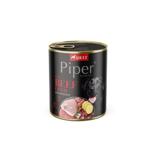 Piper Υγρή Τροφή Σκύλου με Συκώτι Βοδινού και Πατάτα 800γρ.