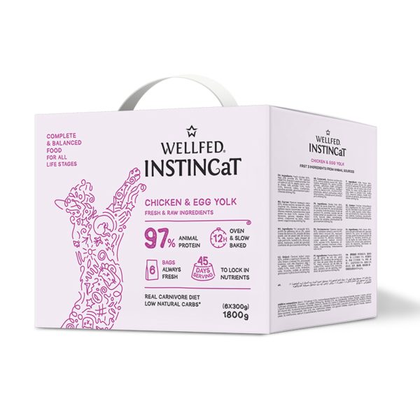 Wellfed Instincat S.O.B. All Life Stages Chicken & Egg Yolk 1,8kg (6x300gr)