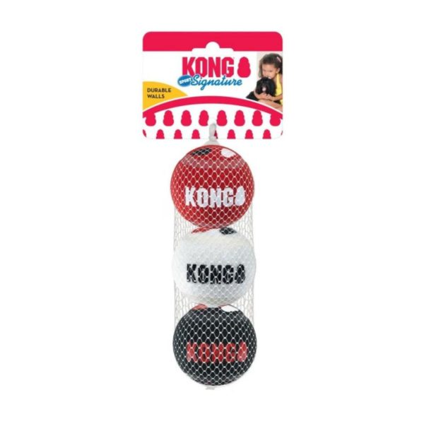 Kong Signature Sport Balls Μπάλα Παιχνίδι Σκύλου Medium 3τμχ