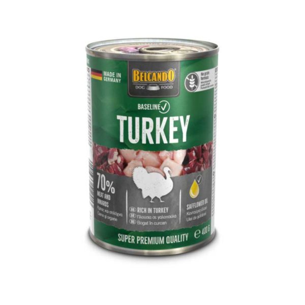 Belcando Baseline Υγρή Τροφή Σκύλου με Γαλοπούλα χωρίς Σιτηρά σε Κονσέρβα 400γρ.
