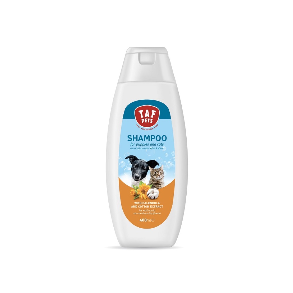 Σαμπουάν Taf Pets Shampoo Puppies & Cat Calendula & Cotton 400ml