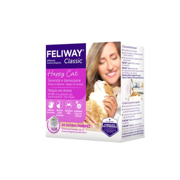 Feliway Classic Diffuser Συσκευή Διάχυσης και Ανταλλακτικό 48ml