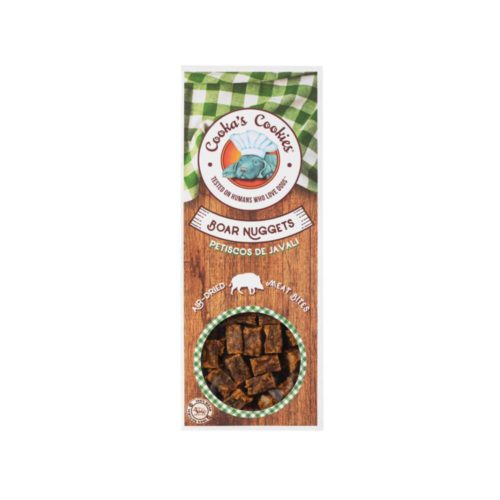 Cookas Cookies Boar Nuggets Air-Dried Λιχουδιά Αγριογούρουνο 60gr