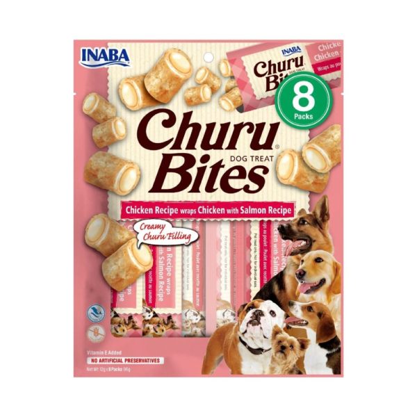 Λιχουδιές Churu Dog Bites Chicken and Salmon 8 x 12gr.