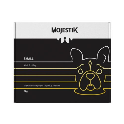 Ξηρά Τροφή Σκύλου Mojestik Premium Adult Small 3kg με κοτόπουλο, μοσχάρι και αρνί.