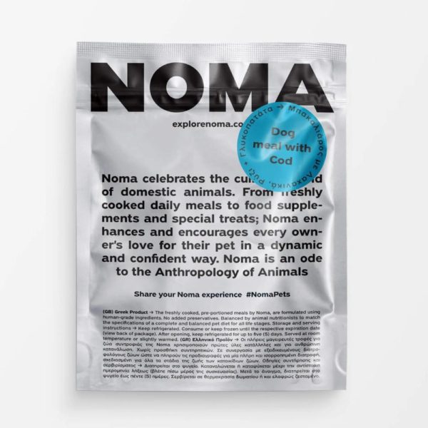 Μαγειρευτή Τροφή για Σκύλους με Μπακαλιάρο 500g