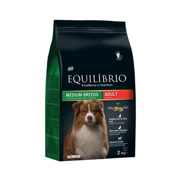 Equilibrio Ξηρά Τροφή Σκύλου Adult Medium Breeds 2kg
