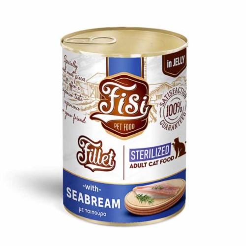 Fisi Fillet Cat Adult Τσιπούρα σε Ζελέ Sterilized 400gr