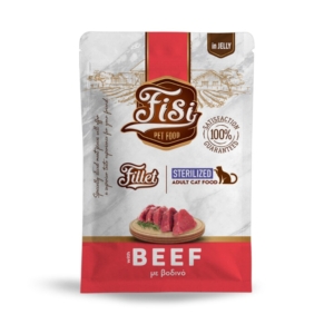 Fisi Fillet Cat Sterilised Βοδινό σε ζελέ 85gr