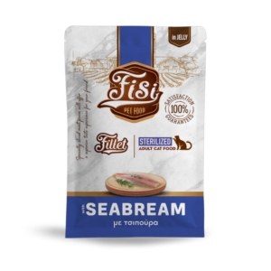 Fisi Fillet Cat Sterilised Τσιπούρα σε ζελέ 85gr