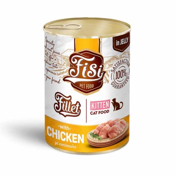 Fisi Fillet Kitten Κοτόπουλο σε ζελέ 400gr