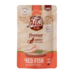 Fisi Pure Meat Cat Adult Mousse Κοκκινόψαρο Hair & Skin 80gr