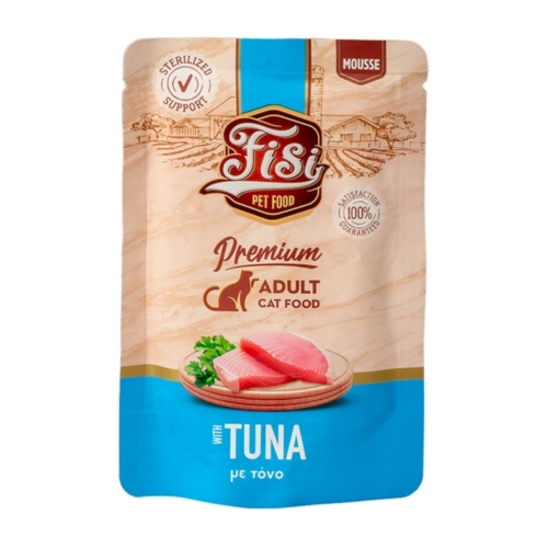 Fisi Pure Meat Cat Adult Mousse Τόνος 80gr