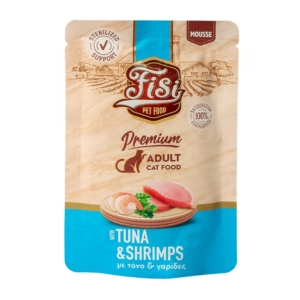 Fisi Pure Meat Cat Adult Mousse Τόνος & Γαρίδες 80gr