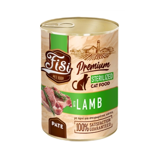 Fisi Κονσέρβα Γάτας Adult Sterilised Αρνί Pate 400gr
