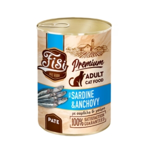 Fisi Κονσέρβα Γάτας Adult Γαύρος και Σαρδέλα Pate 400gr