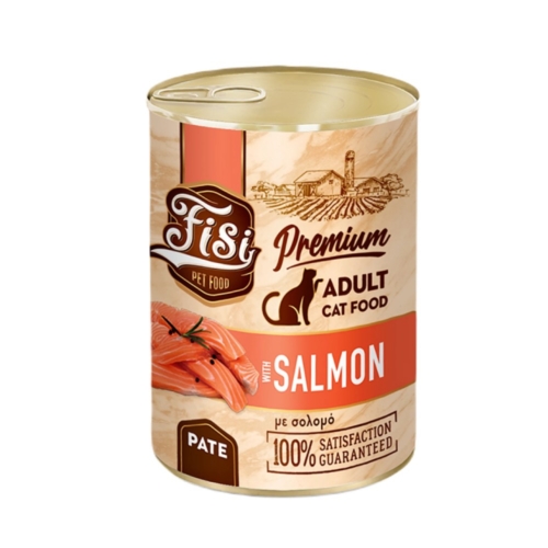 Fisi Κονσέρβα Γάτας Adult Σολομός Pate 400gr