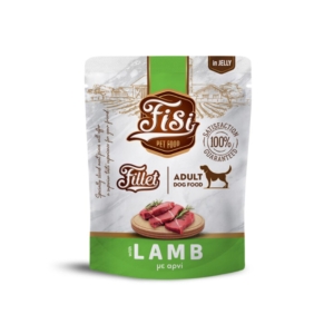 Pouch Σκύλου Fisi Fillet Dog Adult Αρνί σε Ζελέ 500gr