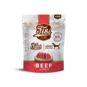 Pouch Σκύλου Fisi Fillet Dog Adult Βοδινό σε Ζελέ 500gr