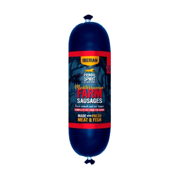 Primal Spirit Σαλαμάκι για Σκύλους Iberian Mediterranean Farm 1kg