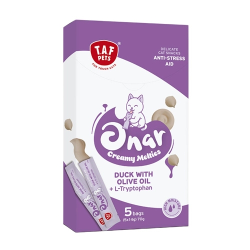 Λιχουδιά Γάτας Taf Pets Onar Creamy Anti-Stress Aid (5x14gr) 70gr