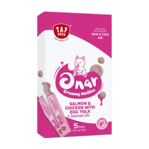Λιχουδιά Γάτας Taf Pets Onar Creamy Skin and Coat (5x14gr) 70gr