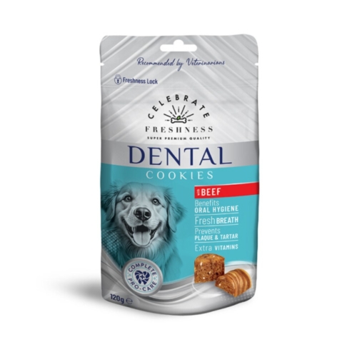 Λιχουδιές Celebrate Freshness Dental Cookies Beef 120gr