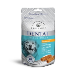 Λιχουδιές Celebrate Freshness Dental Filled Rolls Chicken & Duck 150gr