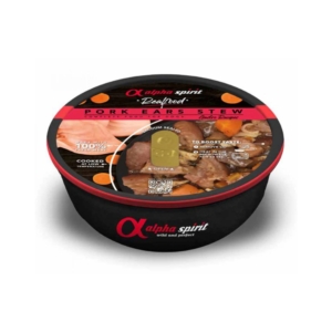 Μαγειρευτή Τροφή για Σκύλους Alpha Spirit Real Food Pork Ear 280gr