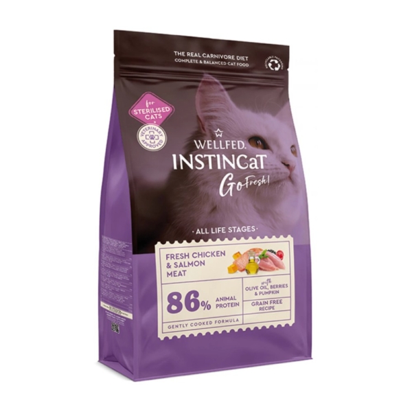 Wellfed Instincat Go Fresh Sterilised Chicken and Salmon