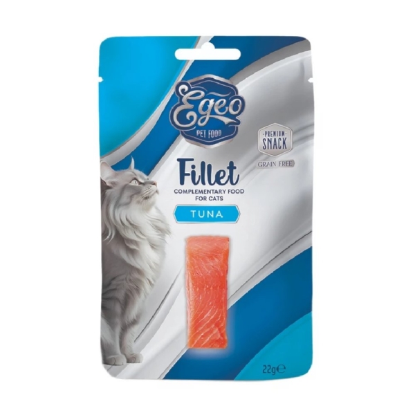 Λιχουδιά Γάτας Egeo Tuna Fillet Adult 22gr
